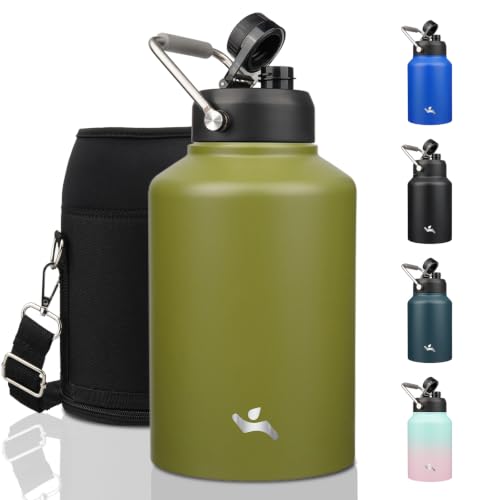 Image of Konokyo 128 oz Insulated Stainless Steel Water Bottle Jug with Handle