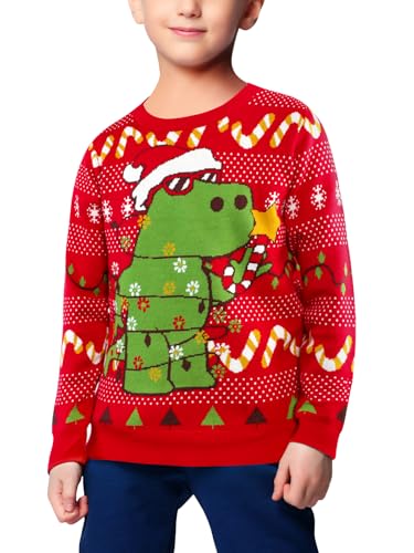 Suéter feo de Navidad de punto grueso para abrigarse con humor en invierno