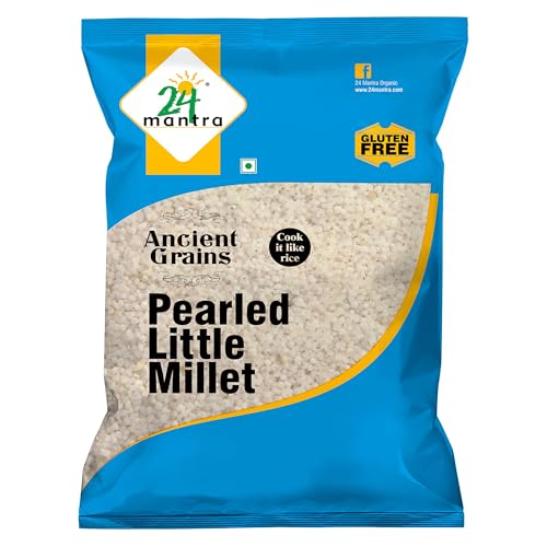 24 Mantra Organic Unpolished Millets Little Millet 1kg | Goodness in every grain | Rice Replacement