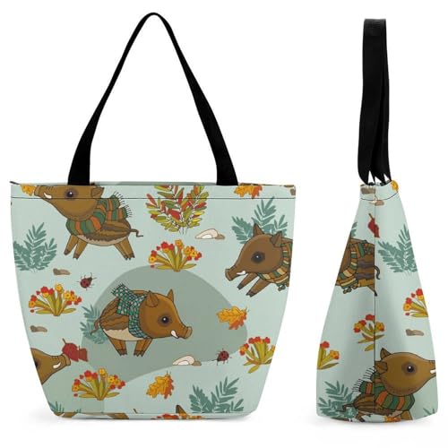 Sac à bandoulière sac de shopping grand volume imprimé nature pour femme