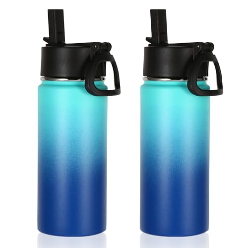 Botellas de agua para niños Volhoply de 16 oz ideales para el colegio y excursiones escolares