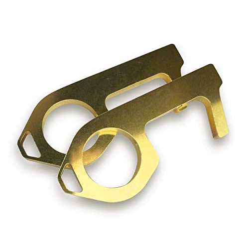 YouTheFan USA GermKey Brass Hand Tool Multipack, Pack of 2