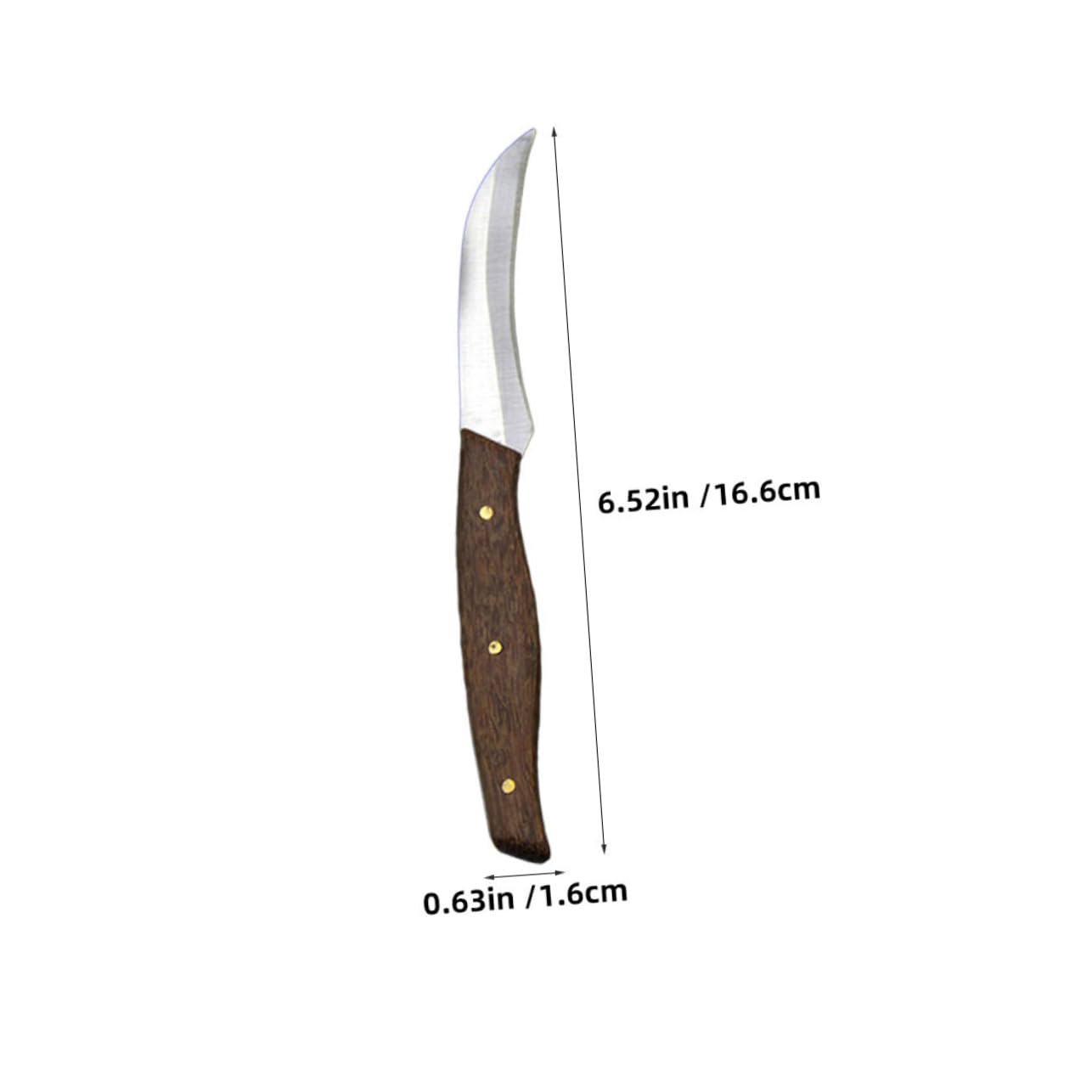 OUNONA 1 Set Carved Set Cutter Serrated Fruit Tools Fruit Multifunctional Fruit Fruit Cutting Knives Fruit Knives for Coffee Wood