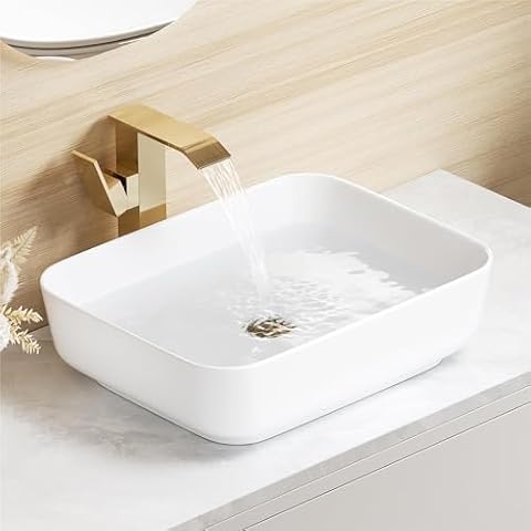 Eridanus 20" x 15" White Vessel Sink Cover