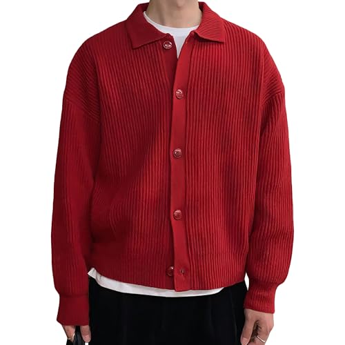 Cardigan à manches longues homme idéal pour le bureau et les sorties