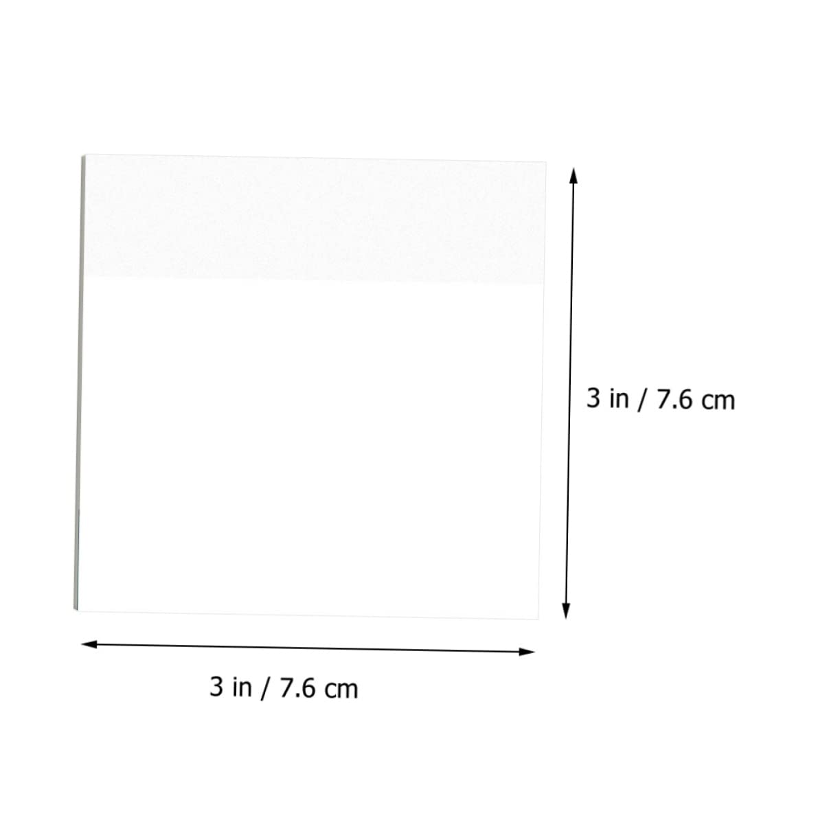MAGICLULU 800 Feuilles Notes Autocollantes Transparentes Papier Bloc-notes Collant Liste De Choses à Faire Fournitures De Bureau Autocollant Étanche Translucide Pvc Auto-adhésif Étudiant