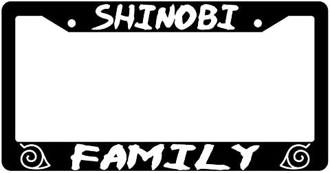 GSF Frames Shinobi Family Black Plastic License Plate Frame Naruto