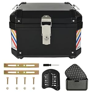 35L Top Box For Motorcycle Black Motorcycle Storage Box Luggage Trunk Aluminum Alloy Waterproof Motorcycle Top Case 3 41tlxvddkrl. sl500 . ss300