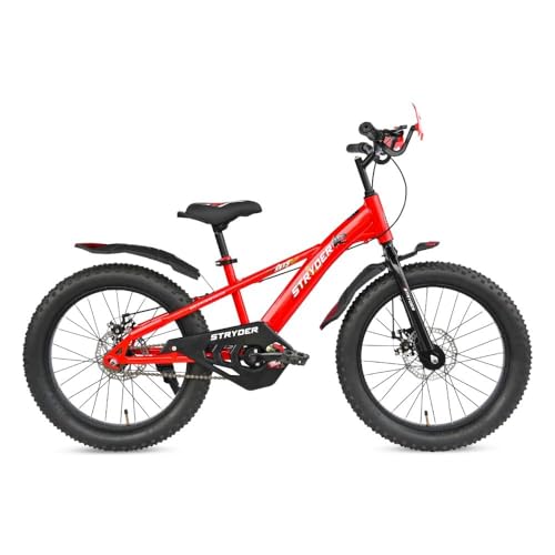 Image of Stryder 20T BMX Rexy DD (Dual Disc) Kids Cycle | Age 7-13 Years | Height 48-60″ | Kids Unisex Cycle| Red /Black