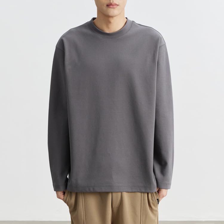 Men's Autumn and Winter Round Neck Pullover Sweashirt with Warm Embroidery Loose Knitted Sweashirt2