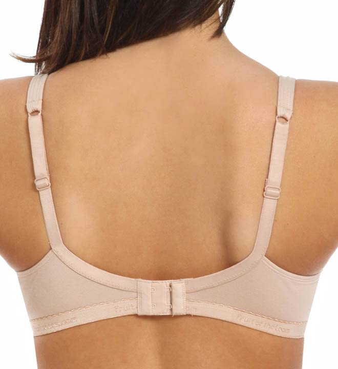 Image of Fruit of the Loom Women's Unlined Underwire Bra - Cotton & Spandex Blend for Natural Shape and Flexibility