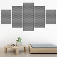 SIGNWIN 5 Panel Canvas Wall Art Modern Art Decorative Decorative Elements Digital Art Multicolor Patterns Urban for Home Decorations Ready to Hang - 60