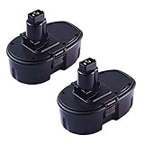 DC9098 Replace for Dewalt 18V Battery XRP DC9096 DC9098 DC9099 DW9095 DW9096 DW9098 DE9039 Cordless Power Tool 2 Pack