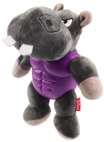 Jouet peluche pour chien couineur GiGwi robuste mastication difficile