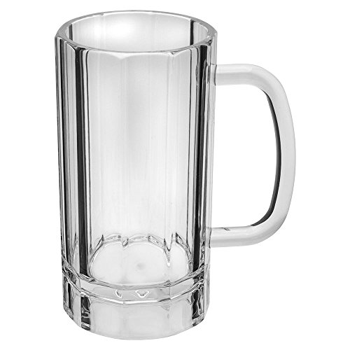 Chef's Supreme 16 oz. Clear Polycarbonate Beer Mug, Each