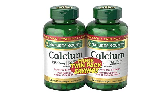 Nature's Bounty Absorbable - Calcium 1200mg Plus 1000IU Vitamin D3 2-Pack
