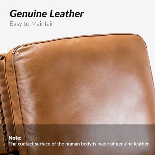 HULALA HOME Mid Century Leather Recliner