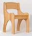 Produktbild BioKinder 25911 Jakob Kinderstuhl Holzstuhl Stuhl für Kinder aus Massivholz Erle 36 x 36 x 55 cm