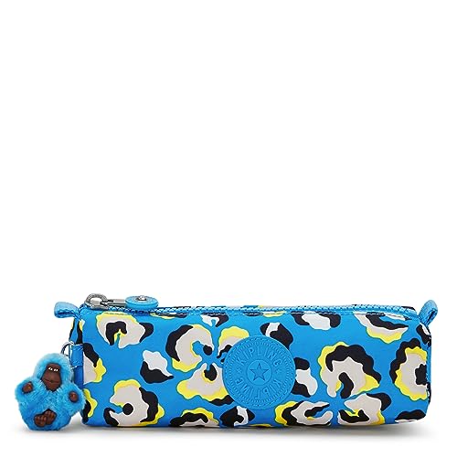 Kipling Freedom, Estuche Mediano Mono Incluido, 6.5 x 22 x 6.5 cm, Leopard Floral