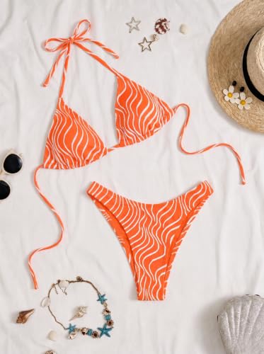 Image of Women's Bikini Sets Crochet Triangle Swimsuits 2 Piece Thong Bathing Suits