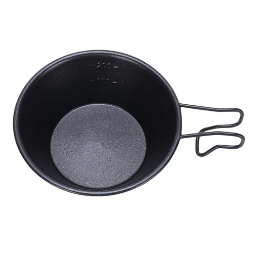 RiToEasysports Camping Bowls, 310ml Portable Stainless Steel Bowl with Anti Stick Coating and Hanging Handle, for Outdoor Camping and Picnics