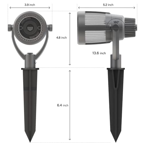 Malibu Prominence LED Floodlight LED Low Voltage Landscape Lighting Outdoor Spotlight Waterproof Lighting for Driveway, Yard, Lawn, Flood, Garden, Outdoor Lighting 8418-2606-01 - Image 6