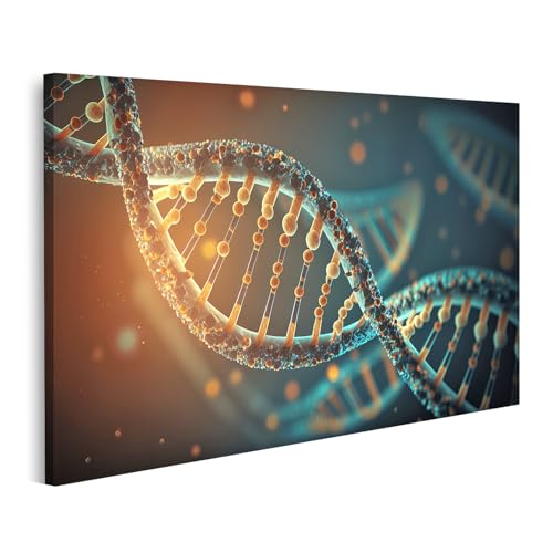 Structure ADN tableau biologie sur toile pour sublimer votre salon ou laboratoire de recherche