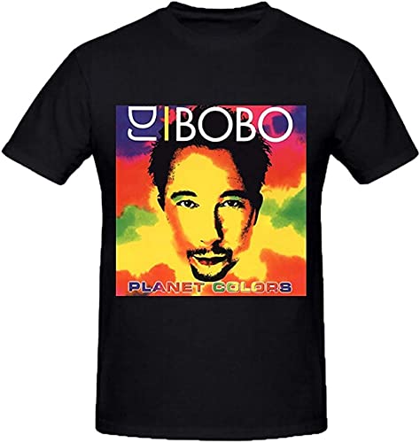 Dj Bobo Planet Colors Custom T Shirts Design Round Neck XL Cover