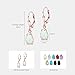 14K Rose Gold Plated White Opal Leverback Earrings - Drop Earrings for Women - October Birthstone, Handmade 7x10 mm Teardrop Gemstone Vintage Jewelry - Trendy and Classic Elegant Gift for Women