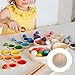 Luomorgo 50 Pcs 3/4 Inch Unfinished Natural Wooden Balls - Hardwood Round Wood Balls for DIY Crafts Projects