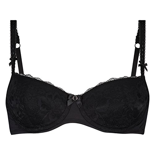 Hunkemöller Damen Vorgeformter Bügel-BH Maya, Black, 85C