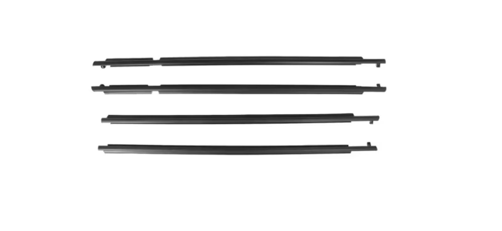 for Nissan for X-Trail T31 2008-2013 80821-1DA0A Glass Protector Window Glass Weather Strips 4 X Outside Windows Rubber Seal Outer Window Weatherstrip