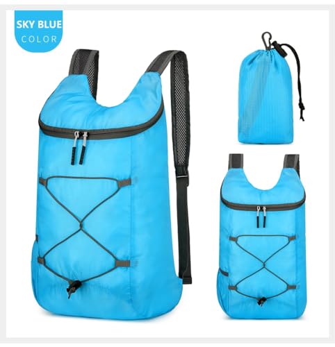 Mochila deportiva ligera plegable 16L para senderismo miniatura 2