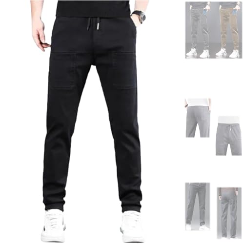 Acegents Men's High Stretch Multi-Pocket Durable Cargo Pants - Blue, Size S