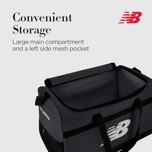 New Balance Duffel Bag, Small Carry On Gym Travel Luggage with Carrier Handles and Adjustable Shoulder Strap4