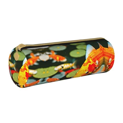 DRTGEDS Japanese Pretty Koi Fish Multipurpose Utility Pen Case,Pencil Pouch Organizer,Fashion Design Zipper Closure,Ideal Gift