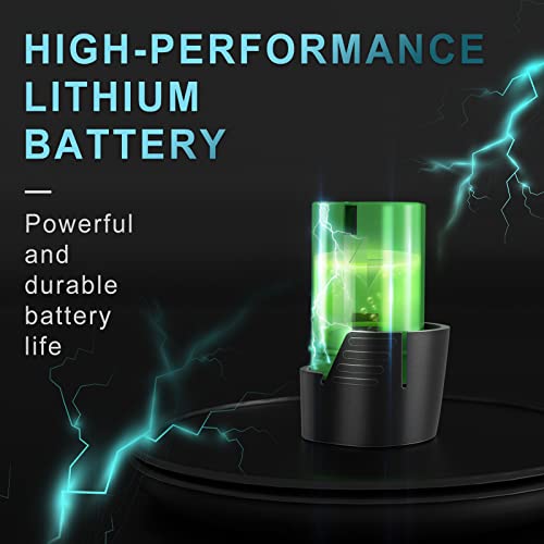 Oox 12V Cordless Drill Driver Set, 12V Power Drill With 2 Lithium-Ion Batteries, 3/8 Inches Keyless Chuck, Electric Drill With 2-Variable Speed Switch Led Drill, Cleaning Brush And 50Pcs Drill Bits #TOP6