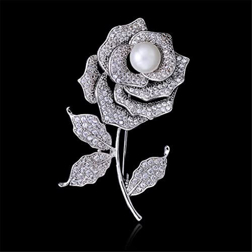 Cardigan broche femme fleur anti-baîllement pour fermeture vêtement