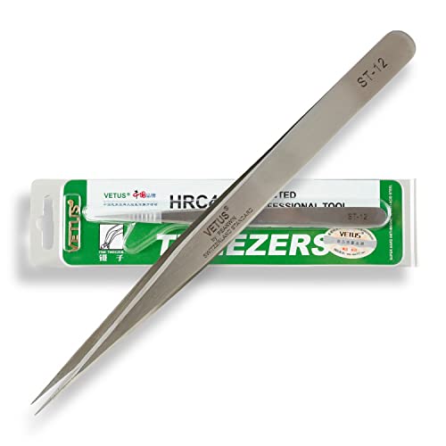 Pestañas Pinzas Extensiones de Pestañas Pinzas Vetus ST-12