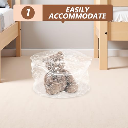 Funda cremallera asiento infantil BESTYASH puff transparente redondo 8