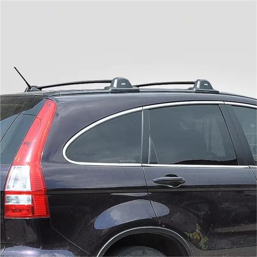 Barras de techo para CRV 2007-2011 con rieles laterales negros de 60 kg 4