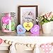 Valentines Day Decorations, 6 Pcs Candy Conversation Hearts Wooden Table Decor Signs, Durable Tiered Tray Decoration Set, Classic Galentines Day Decorations for the Home Office Mantel Shelf Gift