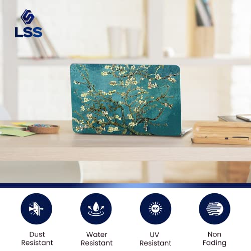 Image of LSS 15 15.6 Inches Laptop Notebook Skin Sticker with 2 Wrist Pads - Reusable Cover Protector Vinyl Sticker Cover Decal Fits 13 inch - 16 inch HP Asus Acer Samsung - Almond Trees