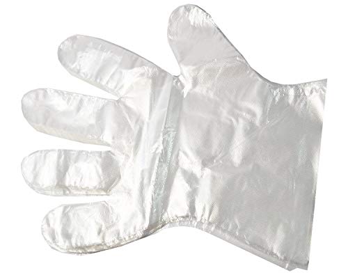 KM-Nails, 100 guanti usa e getta, adatti per il bagno di paraffina, in polietilene