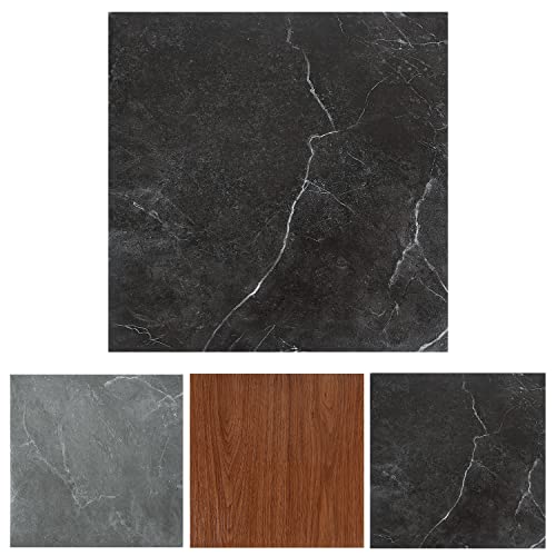 Gimisgu PVC Bodenbelag Vinylboden Selbstklebend, Vinyl Laminat Dielen Dicke 1,5 mm Wasserfest, Rutschfest, für Badezimmer Küche Wohnzimmer, 7 Fliesen ca. 1 m² (Night Oak)