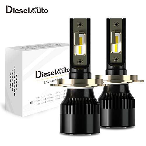 Diesel Bombilla H4 HB2 9003 Hi/Lo LED Coche 12000LM 60W Lampara LED 6000K CSP Chips Coche Faros Delanteros Reemplazo de Halógena Kit Xenón