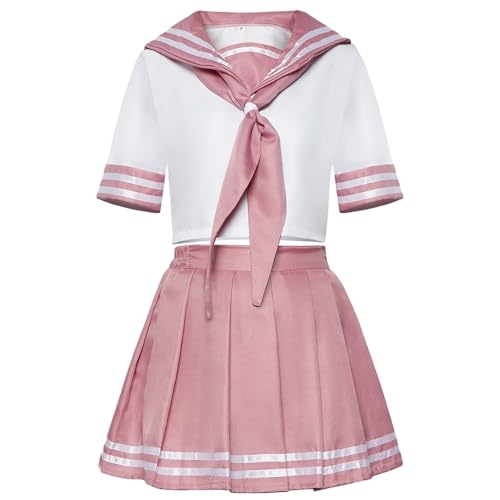 Disfraz de cosplay Astolfo anime para niñas, falda rosa miniatura 1