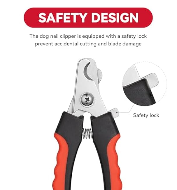 QMWG 12 X 4 CM Dog Nail Clippers for Small Dogs, Ultra Sharp Stainless Cat Nail Clippers with Guard for Large to Medium Dogs, Cats, Rabbits and Guinea Pigs, Free Nail File-89QjBAio