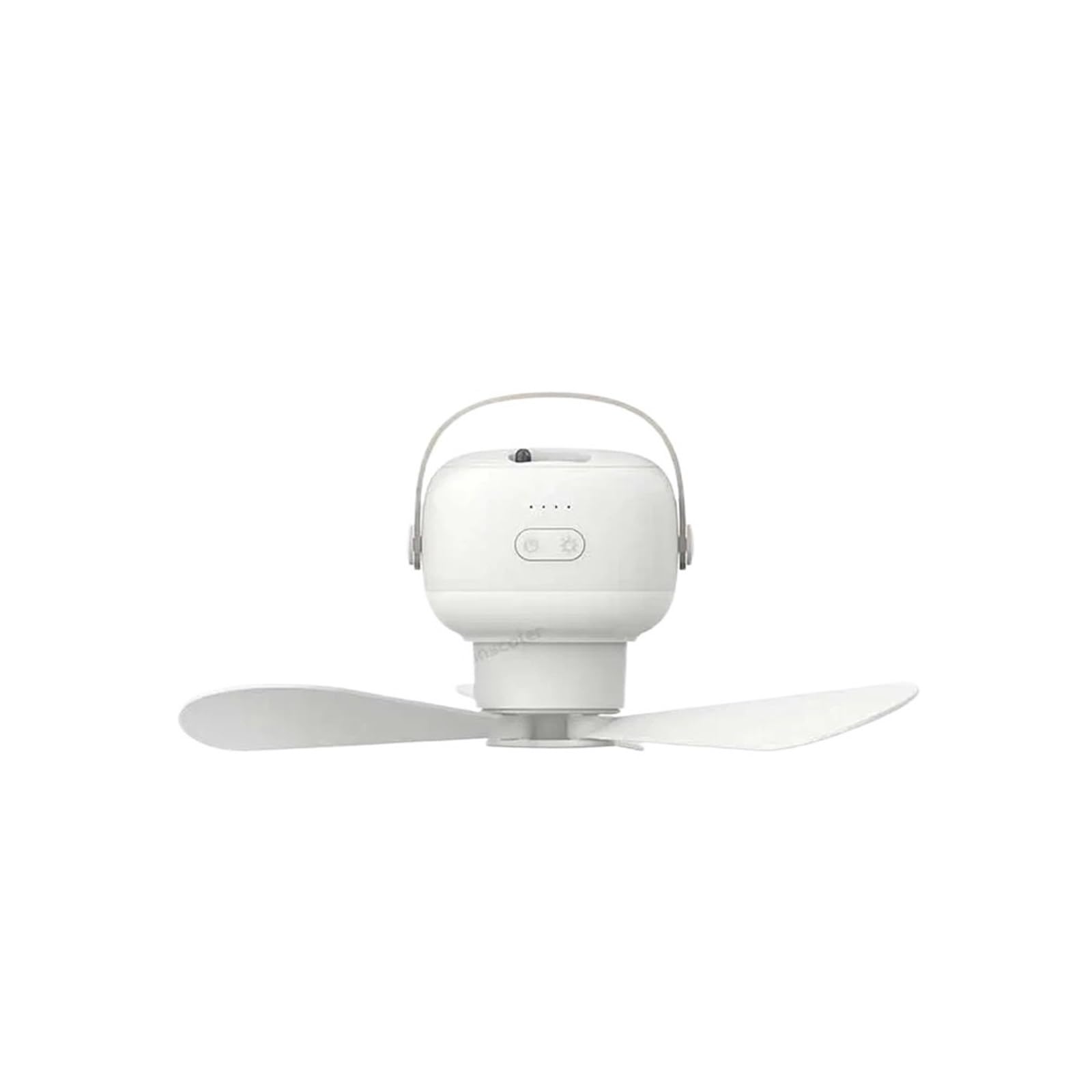 Ventilador de techo portátil para acampar con luz LED y control remoto