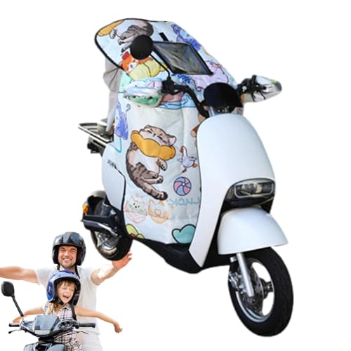 ,バイクレッグカバー - バイクレッグエプロン、サイクリングラップカバー | バイクレッグエプロン保護防風キルト簡単に取り付けられるウインドガード、電動スクーターや車椅子用の冬用の暖かい厚いオートバイブランケット